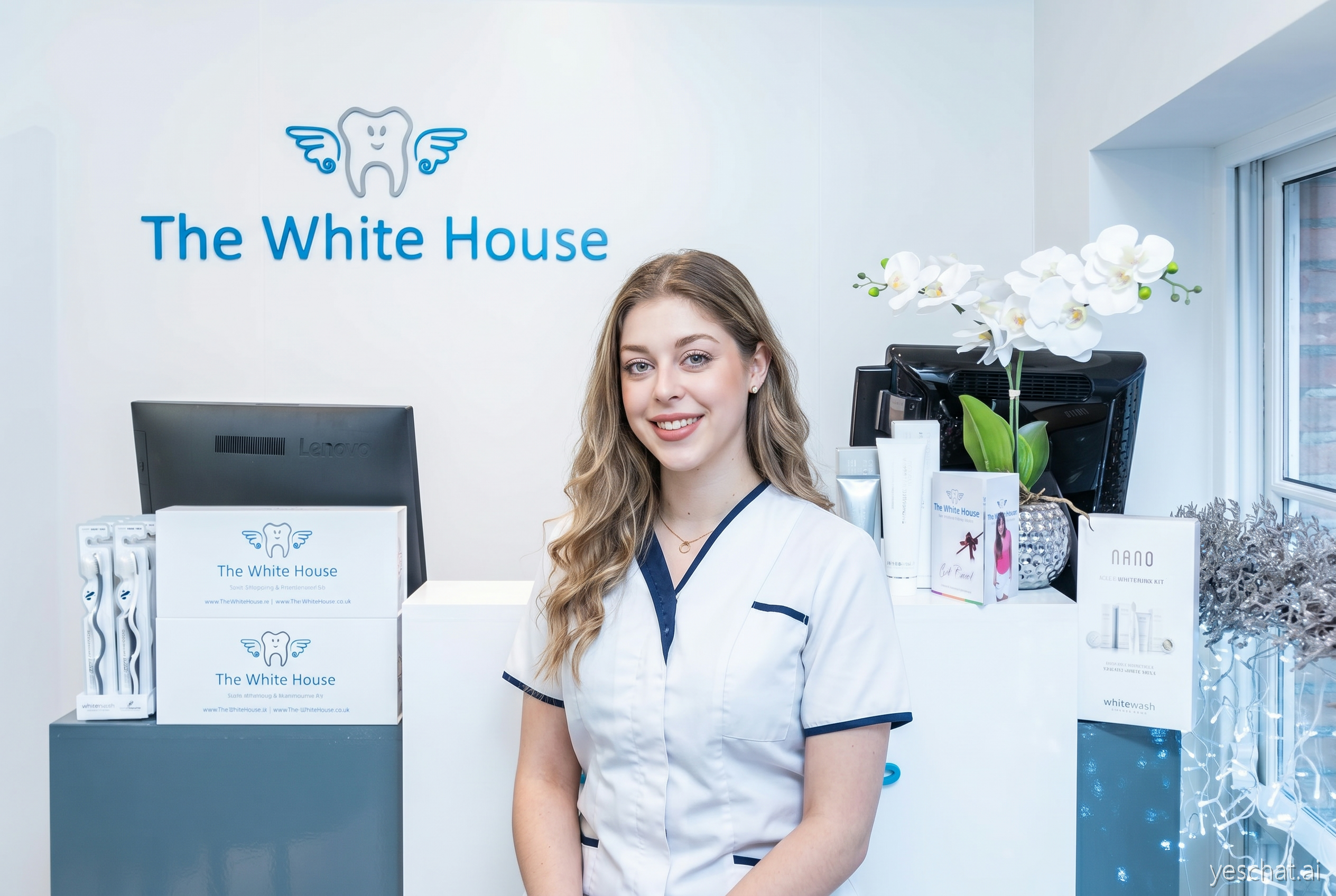 Professional laser teeth whitening at The White House Arnotts clinic